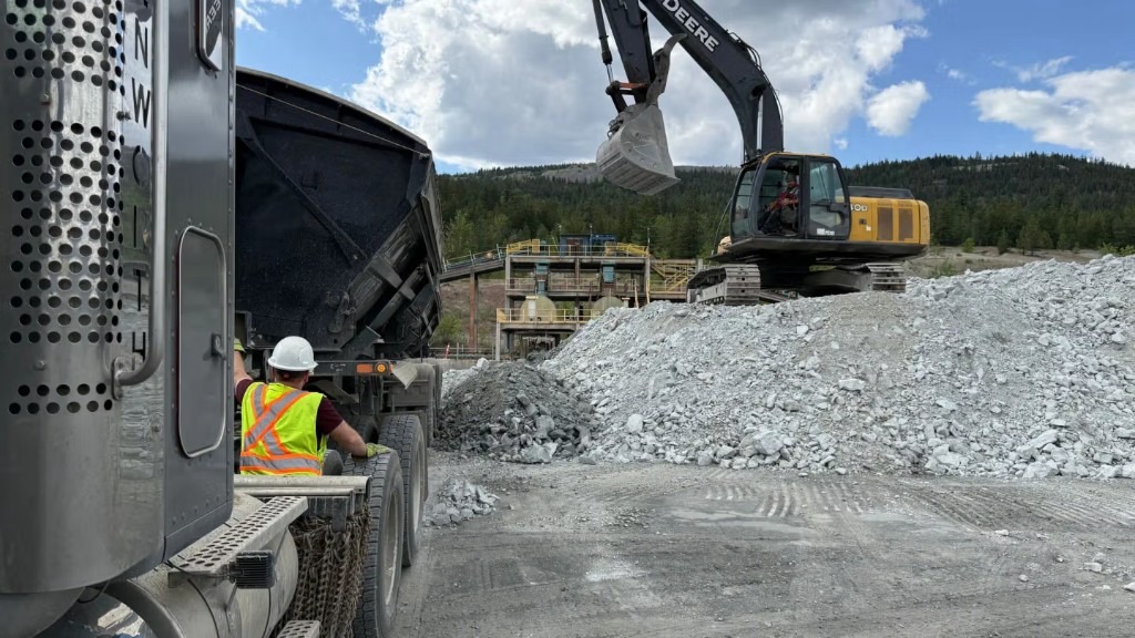 Ore extraction at Nicola Mining’s Dominion Gold Project